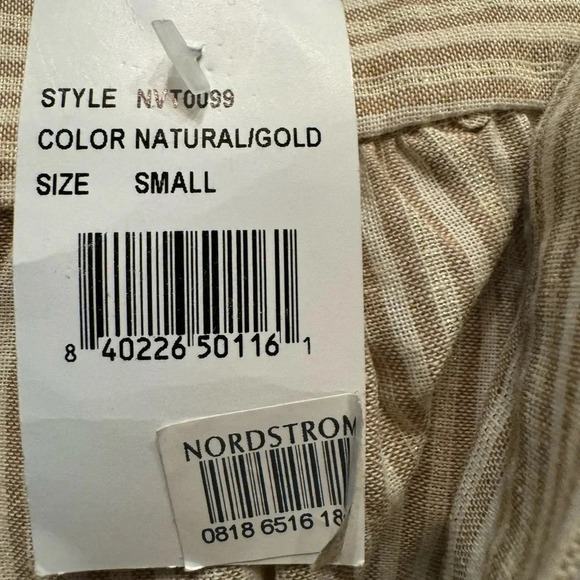 VICI Women’s V-Neck Top Color Natural/Gold Small Style NVT0099‎ - Picture 8 of 8